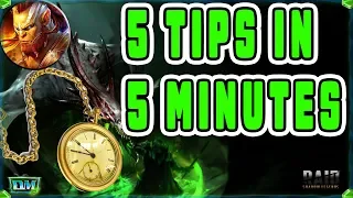 5 TIPS For Beginners | Raid: Shadow Legends