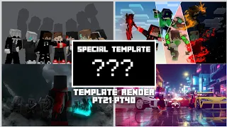 Kompilasi Bagi² Template Render dari pt21 sampai pt40 + Special Template, Minecraft Prisma3D