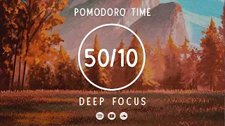 50 Minute Timer 📚 Study 3 Hours 📚 Lofi Pomodoro Timer 50/10 📚 3 x 50 min