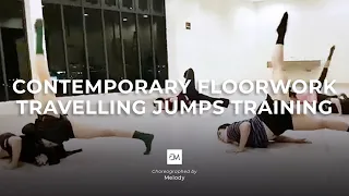 DanzTech Studio | Contemporary Floorwork Travelling Jumps Training | Dance Instructor Melody