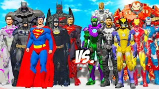 TEAM IRON MAN vs TEAM BATMAN & SUPERMAN - EPIC SUPERHEROES WAR