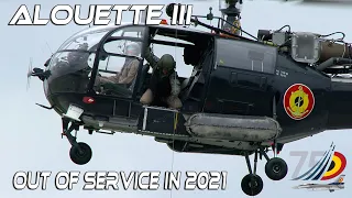 4K UHD Alouette III  Out of Service July 2021 Last Flight will take place at  BOAC  Koksijde.