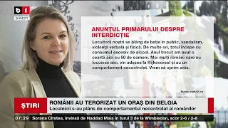 ROMÂNII AU TERORIZAT UN ORAȘ DIN BELGIA. Știri B1_ 9 iulie 2023