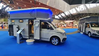 Very unusual motorhome with full length pop up roof. Knaus Tourer 500MQ