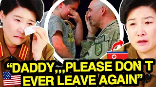 North Korean Veteran Tears Up at U.S. Soldiers Returning Home from War