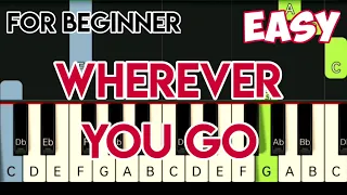 ALOK FT. JOHN MARTIN - WHEREVER YOU GO | SLOW & EASY PIANO TUTORIAL