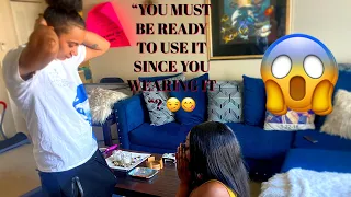 WEARING THAT THANG AROUND THE HOUSE 😋💦 ( cute & funny ) Reaction