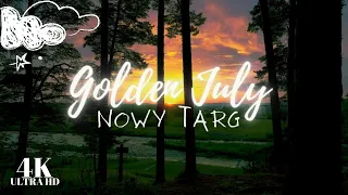 Golden July Sunset in Nowy Targ: Nature's Ballet of Light