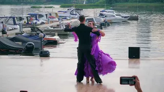BIG Pro-Am Dance Open Air .Two Couples Performance.Slow Foxtrot .Одинцов Владимир-Мележик Татьяна