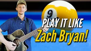 How to Play - Nine Ball by Zach Bryan - Easy Guitar Lesson!!!