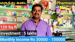 Medical Shop - 5 லட்ச ரூபாய் முதலீட்டில் மாதம் 30000 -100000 வரை  வருமானம்