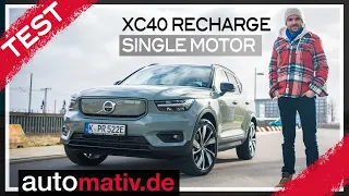 Volvo XC40 Recharge SINGLE MOTOR: Günstiger, effizienter, leichter nachhaltiger - die bessere Wahl?