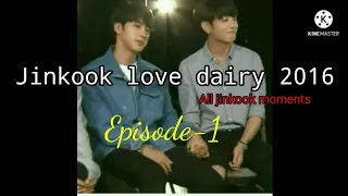 Jin and Jk love story - 2016 THE BEGINNING (Jan-mar)episode-1