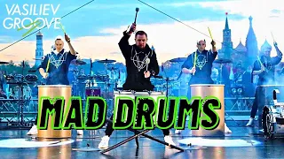 DRUM SHOW VASILIEV GROOVE (Moscow): "Mad Drums" / Шоу Барабанщиков №1 в России
