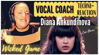 VOCAL COACH - DIANA ANKUDINOVA- WICKED GAME REACTION / REACCIÓN  CC'S