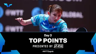 Top Points of Day 3 presented by Shuijingfang | WTT Contender Zagreb 2023