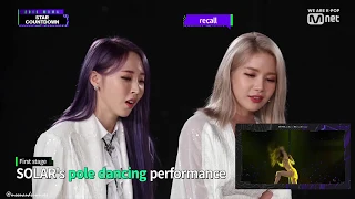 MOONBYUL'S REACTION TOWARDS SOLAR 2018 MAMA SOLO STAGE