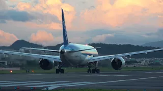 [4K] Plane Spotting at Taipei Songshan AIrport | Dramatic Clouds! | 松山機場