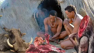 HADZA HUNT CATCH MEAT WONDERFULLY