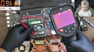 Gaming laptops classic disease - Shorted CPU/GPU mosfet - Msi gaming laptop repair