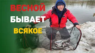 ловля весной на реке