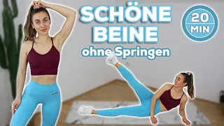 20 Min. Beine Workout ohne Springen | Mit oder ohne Geräte für Zuhause!