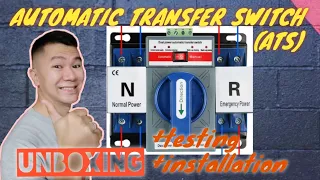 UNBOXING :  Automatic transfer switch ATS  testing & installation GCQ2-63/2P 2P 63A 230V Dual Power