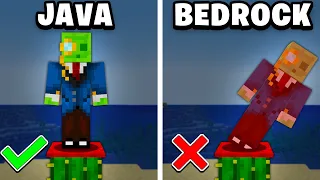 Czy Minecraft BEDROCK jest bardziej REALISTYCZNY od JAVA?