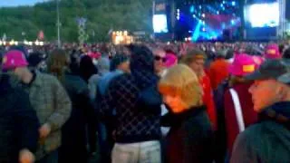 Opwarmvuurtje bij Prodigy pinkpop 2010