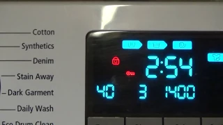 How to tip #16 : Activate and Deactivate Child lock on Samsung Ecobubble Washing Machine.