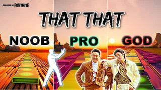 PSY - That That (Gunslinger Smokeshow) ft. SUGA of BTS - Noob vs Pro vs God (Fortnite Music Blocks)