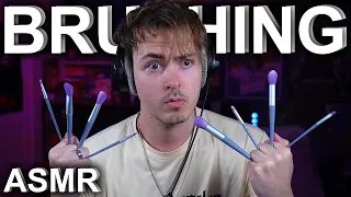 ASMR 🐑 Fluffy Mic Brushing/Scratching & Ear-to-Ear Whispers 👂
