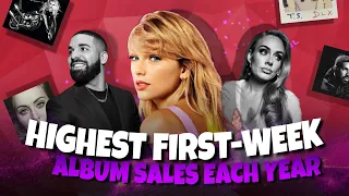 Highest First-Week Sales For Albums Each Year (2010-2022) | Hollywood Time | Taylor Swift, Adele...