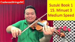 Minuet 3 | Medium Speed | Suzuki Violin Book 1