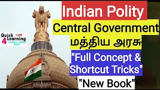 Polity Central Government in Tamil| TNPSC New Book Polity |  Karthick Elangovan |
