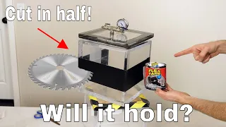 Can Flex Tape Hold a Sawed in Half Vacuum Chamber Together?