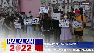 Leni-Kiko volunteers nagtipon sa headquarters sa QC | Halalan 2022 (10 May 2022)