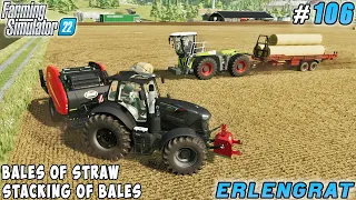 Straw baling, bale stacking, slurry and manure spreading | Erlengrat | Farming simulator 22 | #106