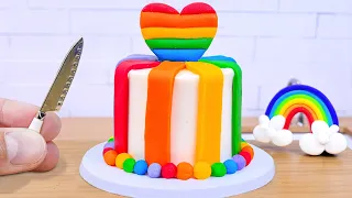 Yummy Chocolate Cake 🌈 Most Awesome Miniature Rainbow Chocolate Cake Decorating Recipe 🎁1000+ Idea