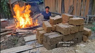 Produce fire bricks to building. Survival Instinct, Wilderness Alone (ep181)