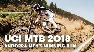 Loris Vergier's winning run in Vallnord, Andorra. | UCI MTB 2018