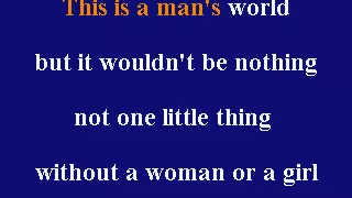 James Brown -  This Is A Man's World - Karaoke