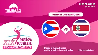 🔴🏐 #CopaPanamericana Senior Women XIX |🇵🇷 Puerto Rico vs Costa Rica 🇨🇷|25 de agosto |#TelemaxEsTuyo