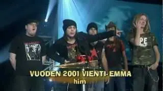 HIM - Emma awards 2002 (They receive an award and Ville Valo talks)