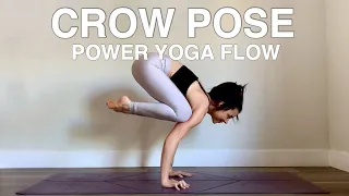 Crow Pose Power Yoga Flow | Arm Balance Tutorial