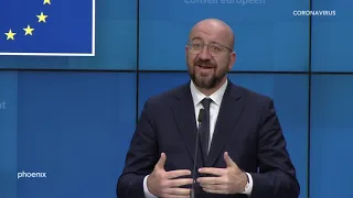 EU-Ratspräsident Michel & EU-Kommissionspräsidentin von der Leyen zum Coronavirus