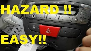 How To Change The Hazard Light Switch On A Toyota Aygo, Citroen C1 And Peugeot 107 !!!!