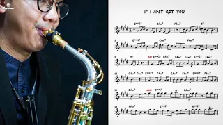 If I Ain't Got You (easy solo) for saxophone