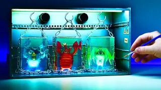 Diorama of Realistic Ban Ban Garten Monsters in the Laboratory