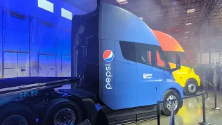 Tesla semi delivery event stage